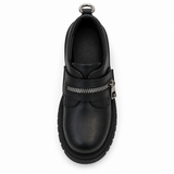 Casual Strap Shoes With Decorative Zipper