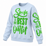Bold Slogan Graphic Sweatshirt
