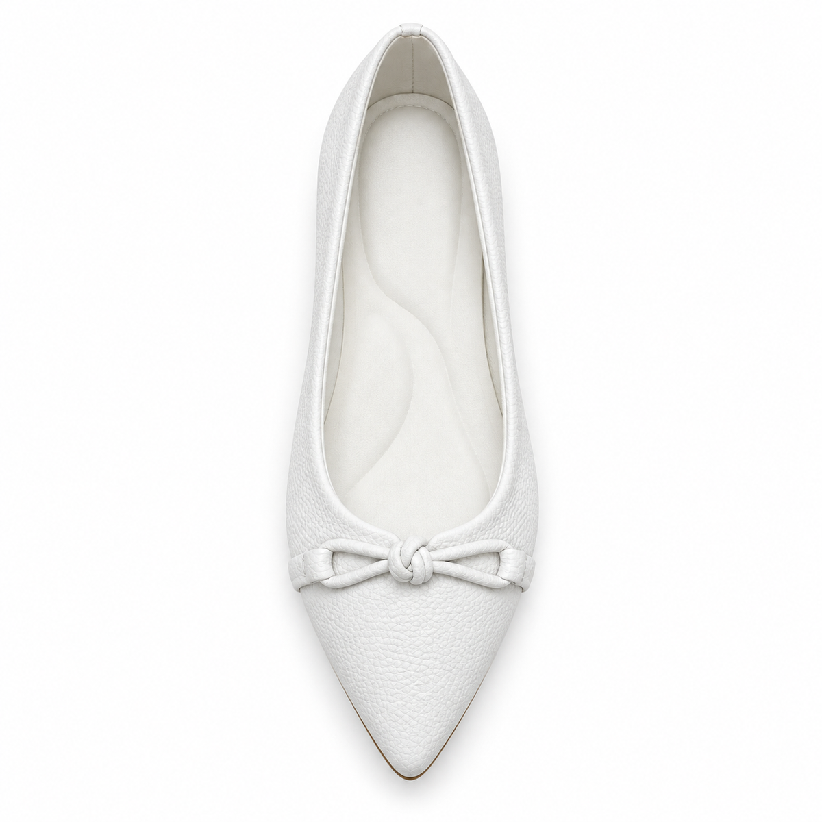 Bow Detail Pointed Toe Flats