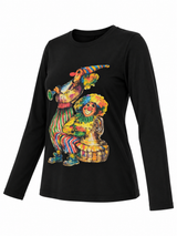 Clown Graphic Long Sleeve T-Shirt