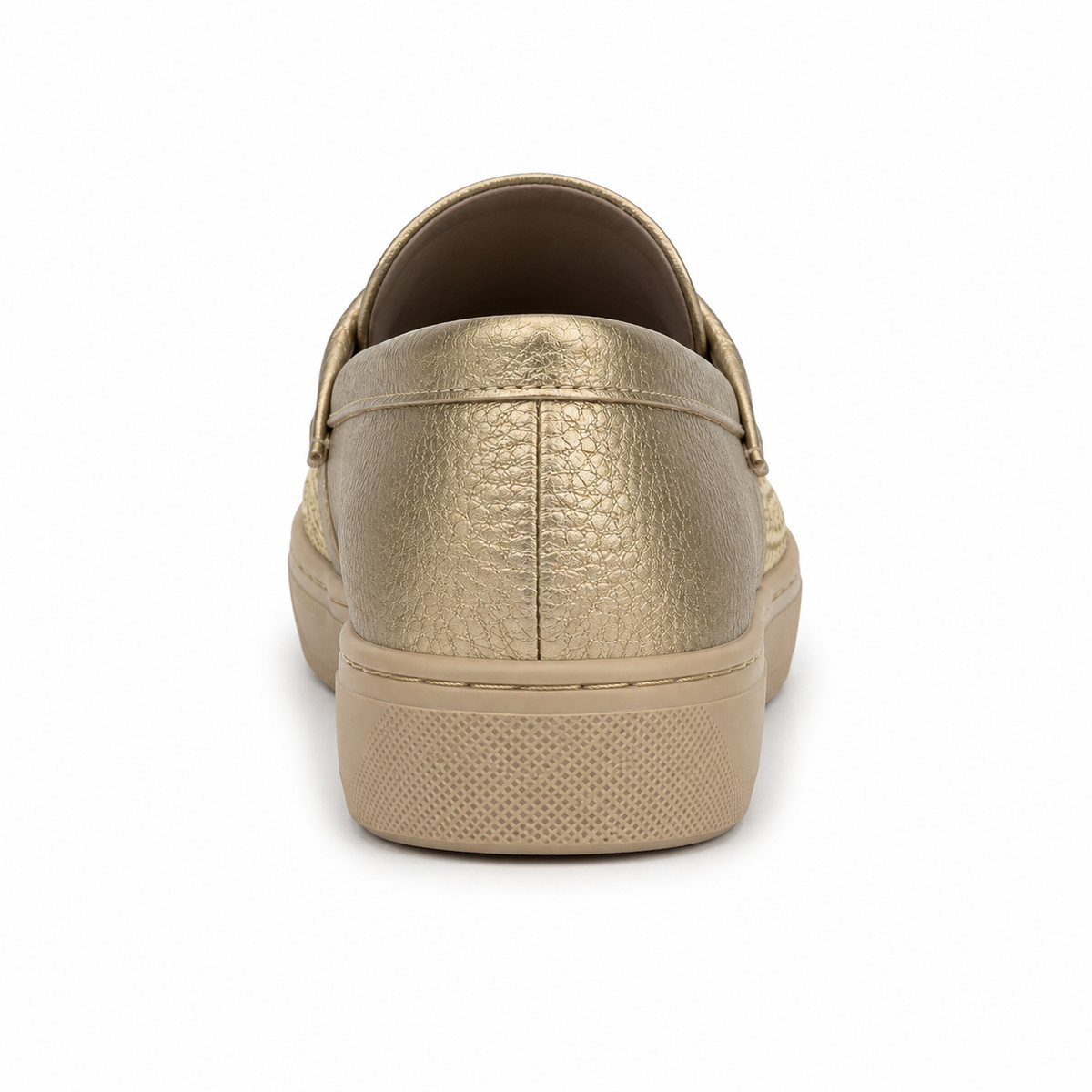 Women Metallic Woven Loafers