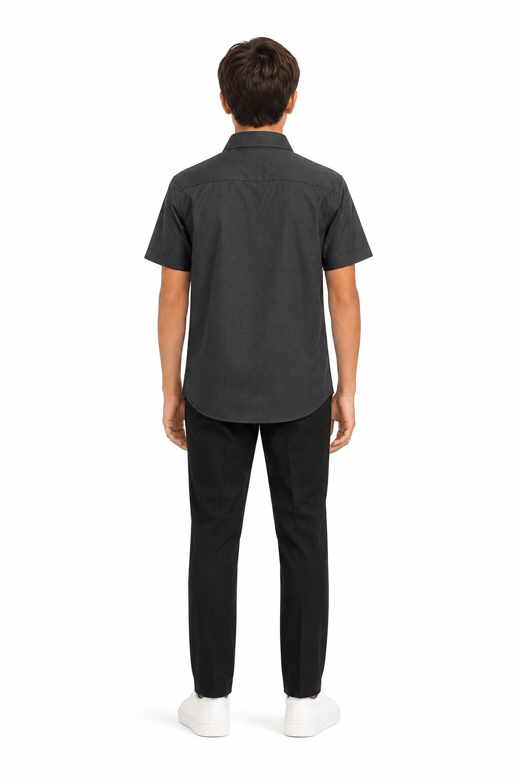 Kids Textured Short Sleeve Shirt