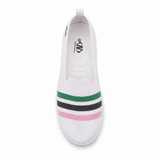 Women Knitted Striped Slip-On Shoes