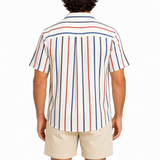 Men Striped Short Sleeve Shirt