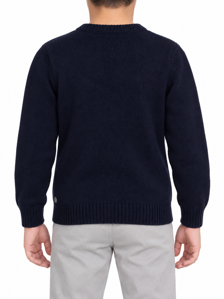 Classic Crew Neck Knitted Pullover