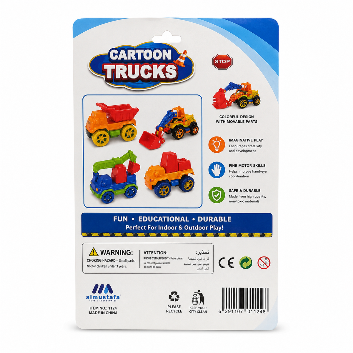 Mini Construction Trucks Play Set