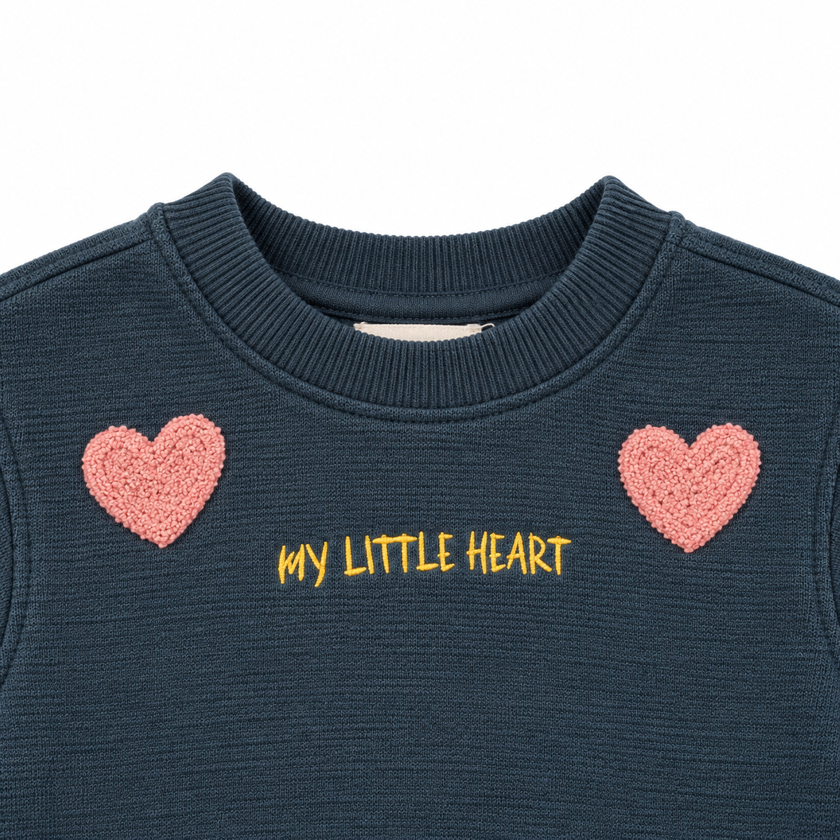 Heart Embroidered Sweatshirt And Jogger Set
