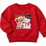 Winter Character Print Sweatshirt