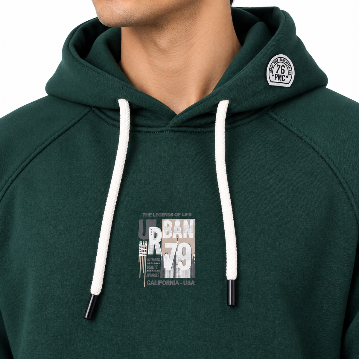 Contrast Detail Hoodie