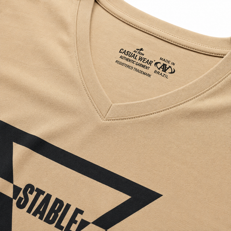 Men V Neck Geometric Graphic T Shirt