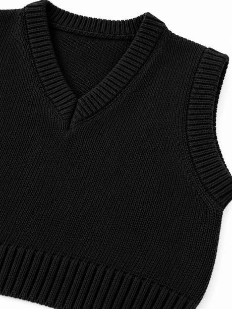 V-Neck Knitted Vest