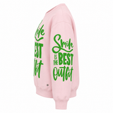Bold Slogan Graphic Sweatshirt