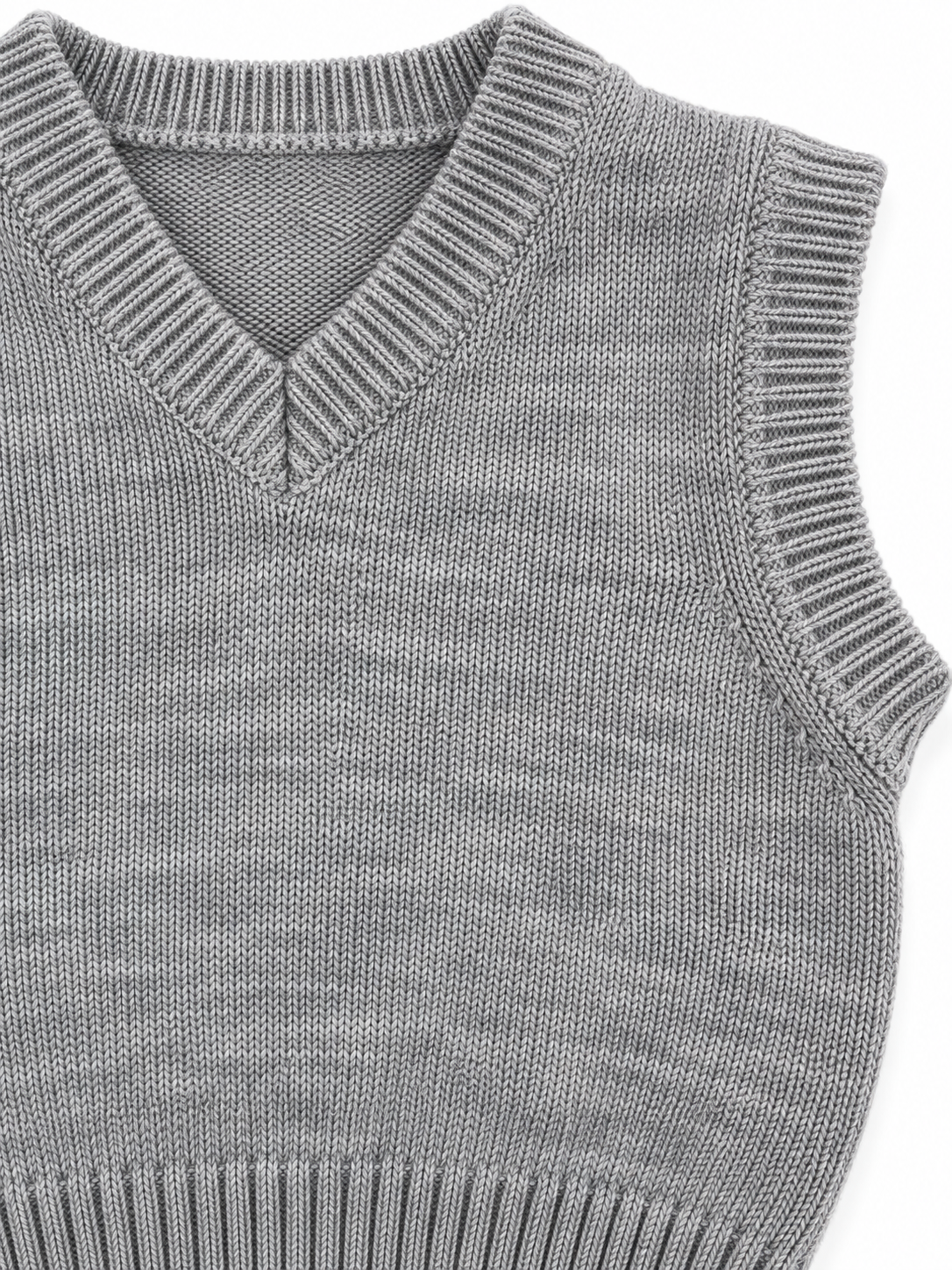 V-Neck Knitted Vest