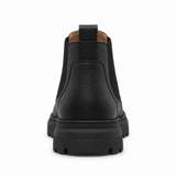 Leather Texture Chelsea Boots