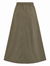 Woman Light A Line Midi Skirt