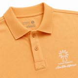 Men Chest Print Polo Shirt