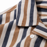 Men Striped Short Sleeve Shirt