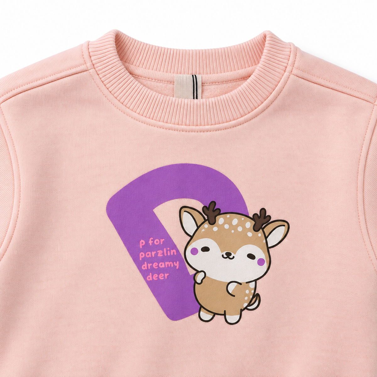 Deer Graphic Sweatshirt And Jogger Set