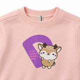 Deer Graphic Sweatshirt And Jogger Set