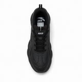 Chunky Lace Up Sneakers With Sculpted Sole