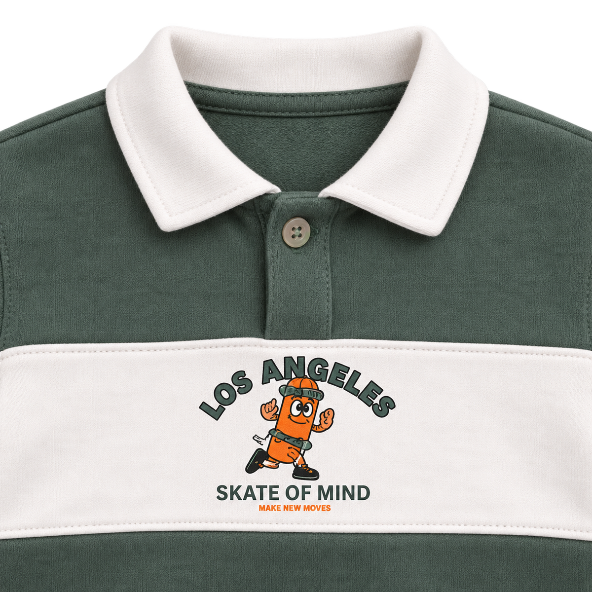 Polo Sweatshirt And Cargo Jogger Set