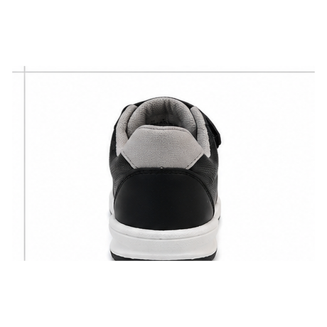 Boys sports sneakers with hook-and-loop strap and laces