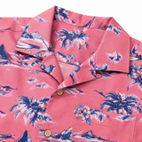Men Tropical Print Short Sleeve Casual Shirt