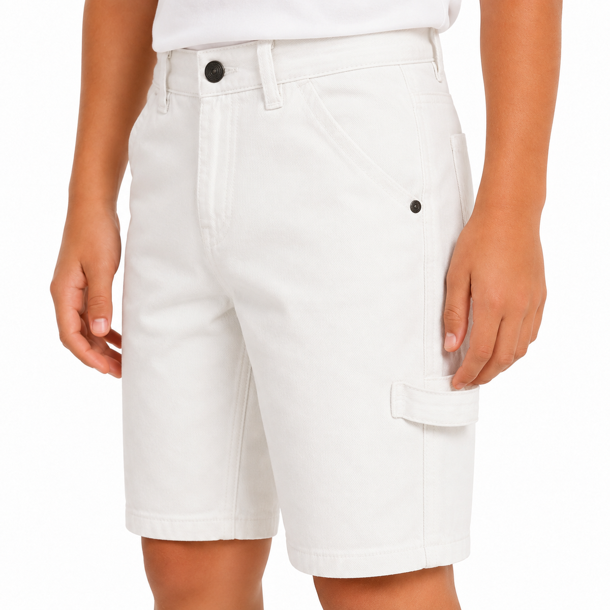Boys Utility Denim Shorts
