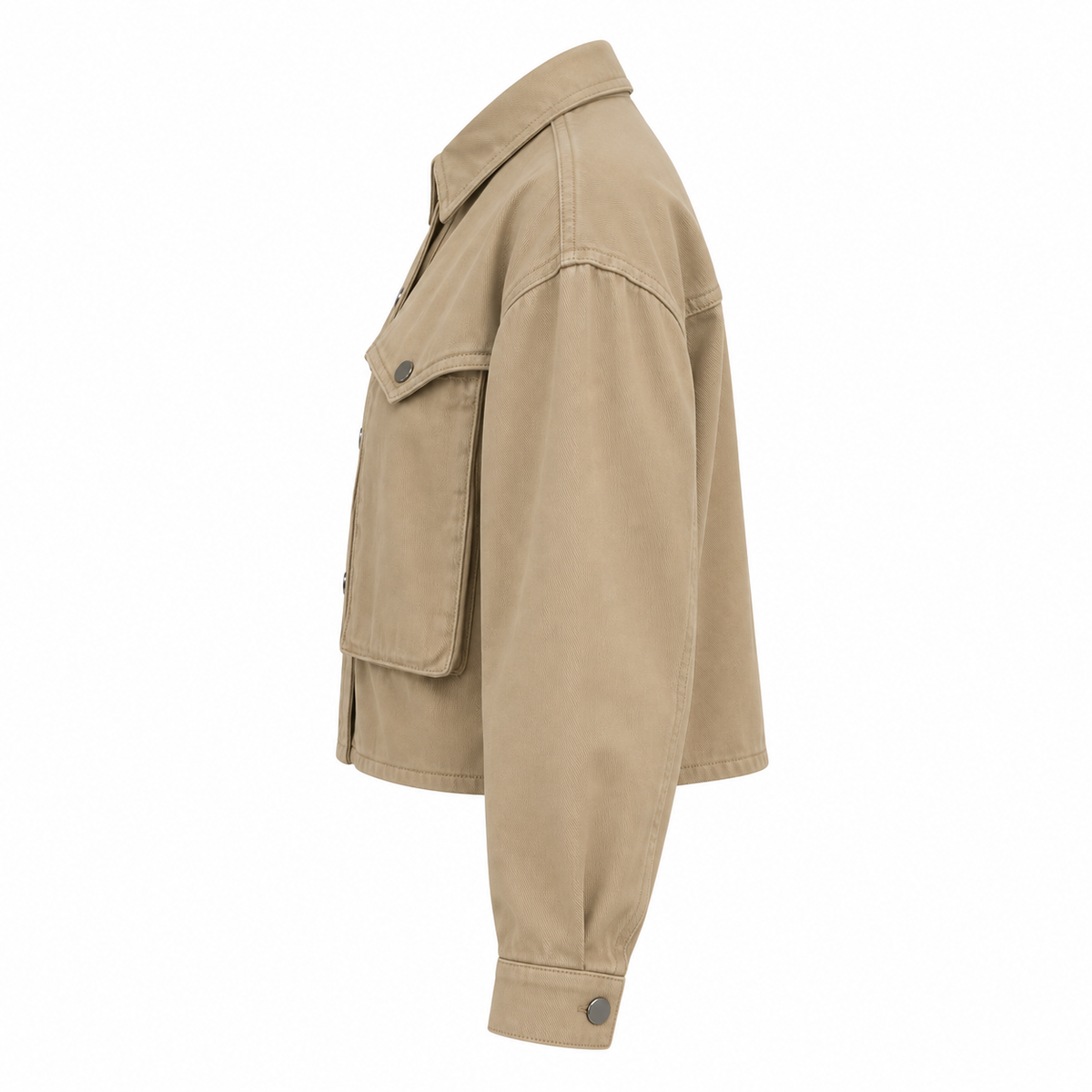 Cropped Utility Pocket Jacket