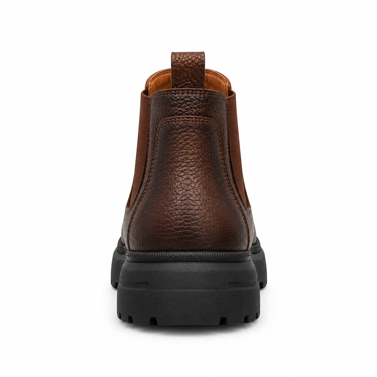Leather Texture Chelsea Boots