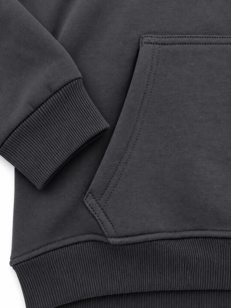 Plain Pullover Hoodie With Front Pocket