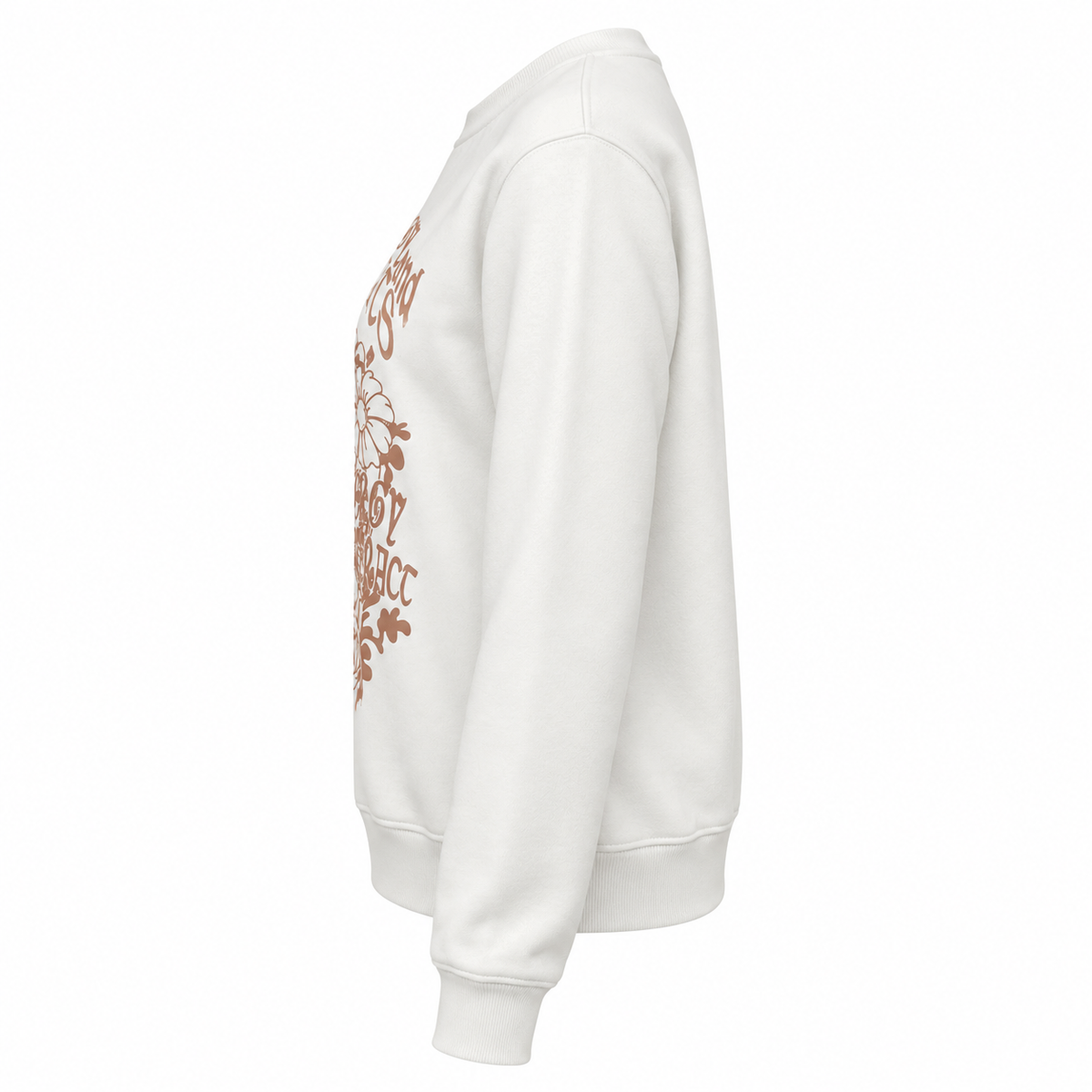 Floral Slogan Sweatshirt