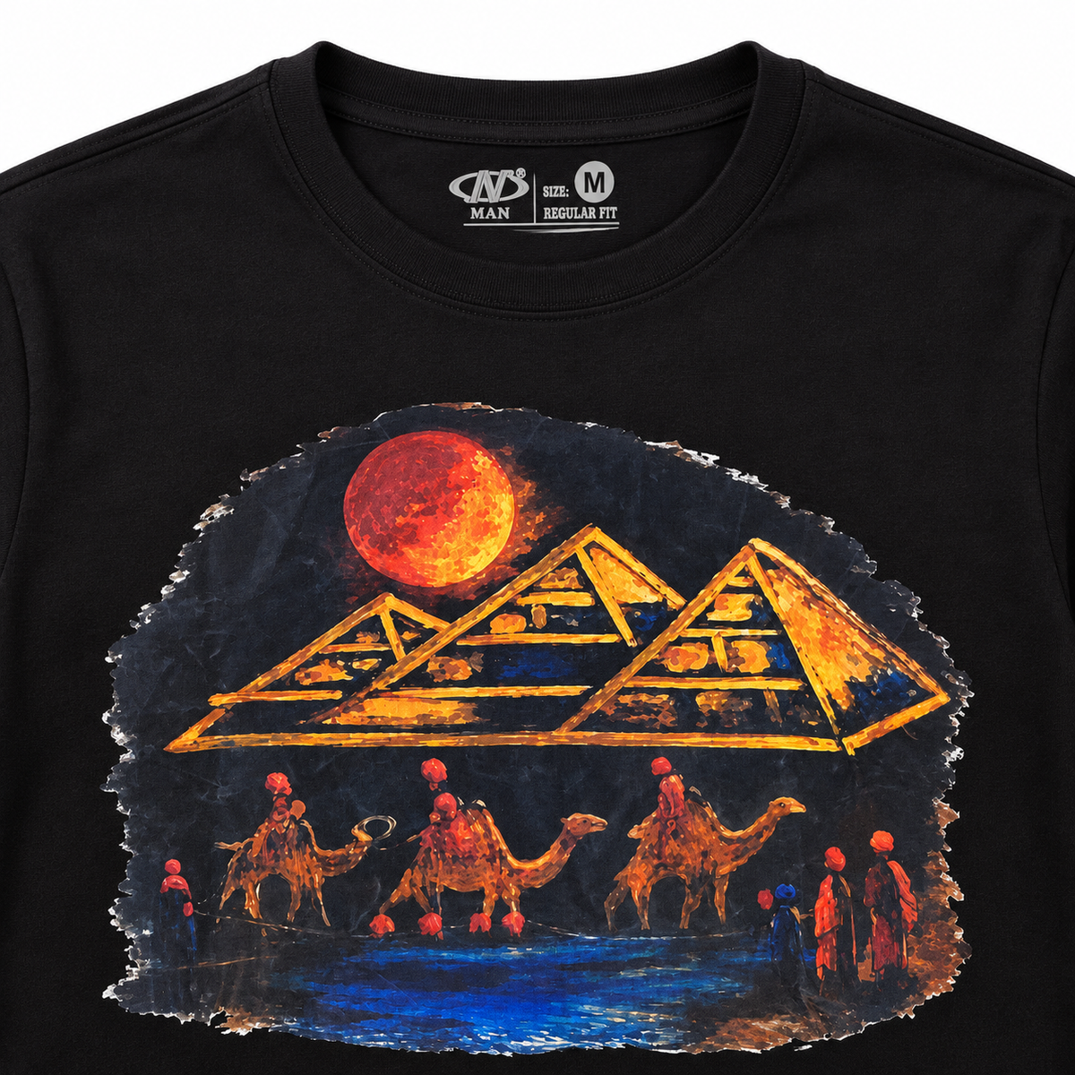 Pyramid Graphic Long Sleeve T-Shirt