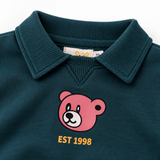 Bear Print Sweatshirt And Jogger Set