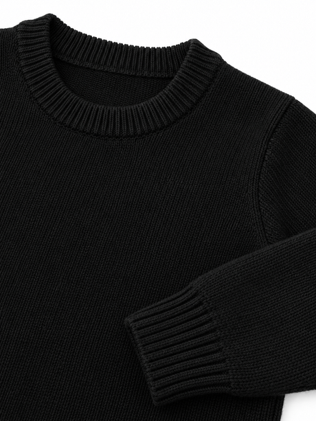 Classic Crew Neck Knitted Pullover