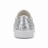 Women Slip-On Sneakers With Metallic Pattern