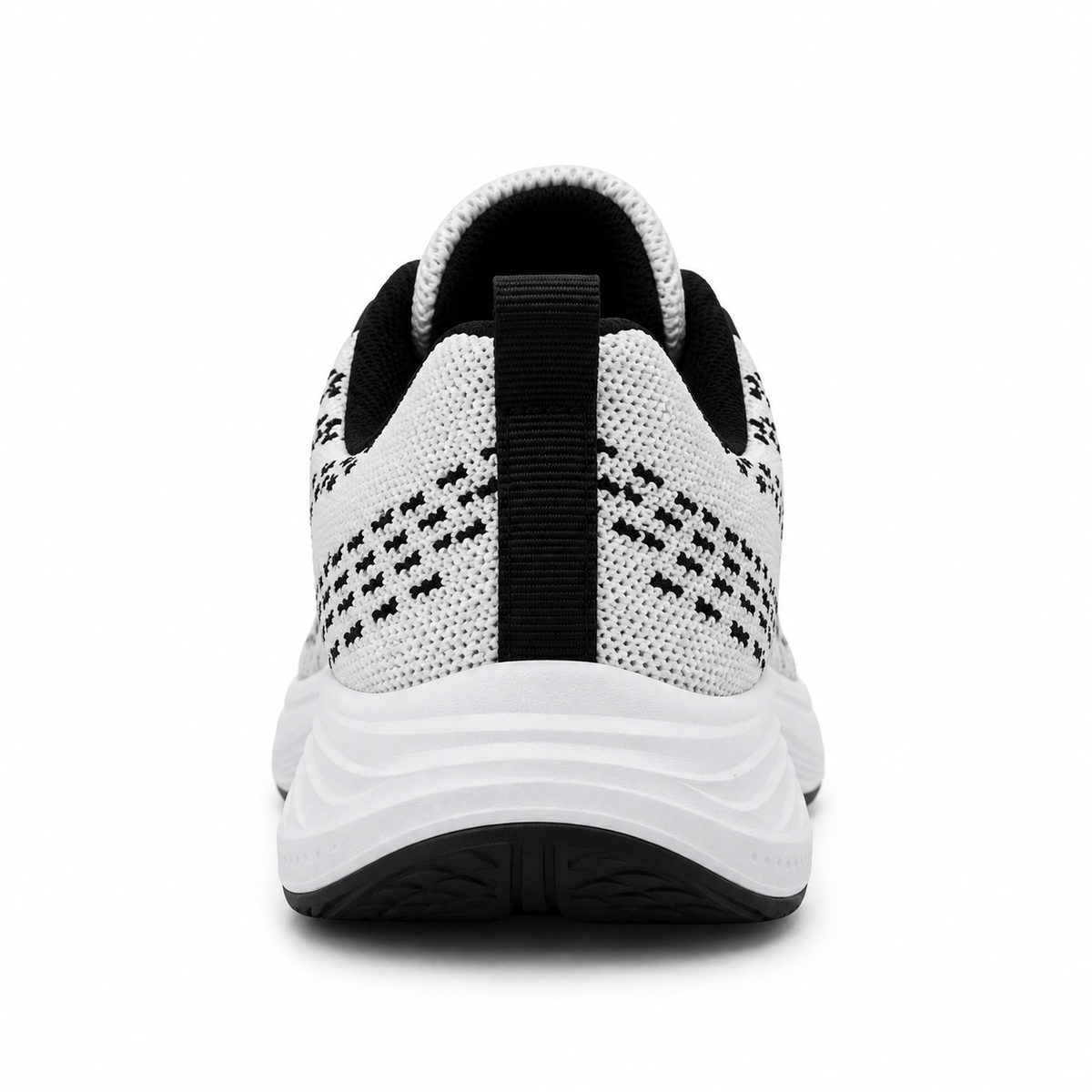 Knit Lace-Up Sneakers