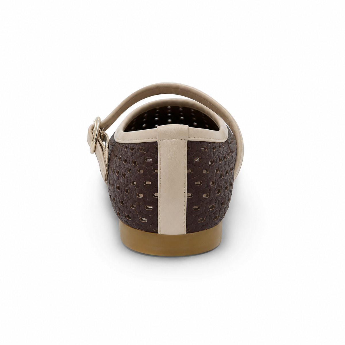 Women Perforated Mary Jane Flats