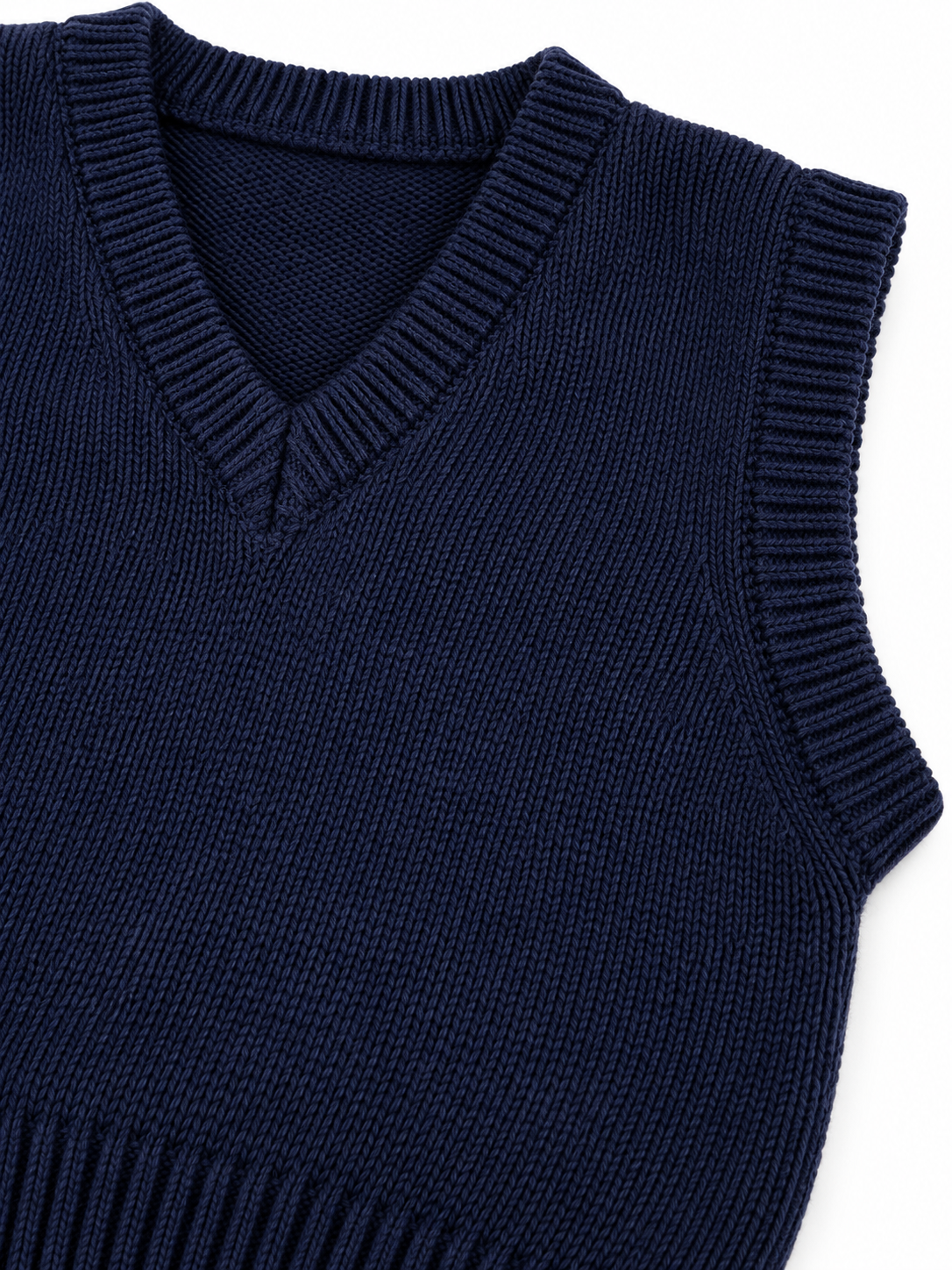 V-Neck Knitted Vest
