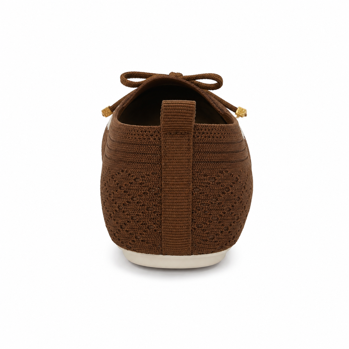 Women Knitted Bow Detail Loafers