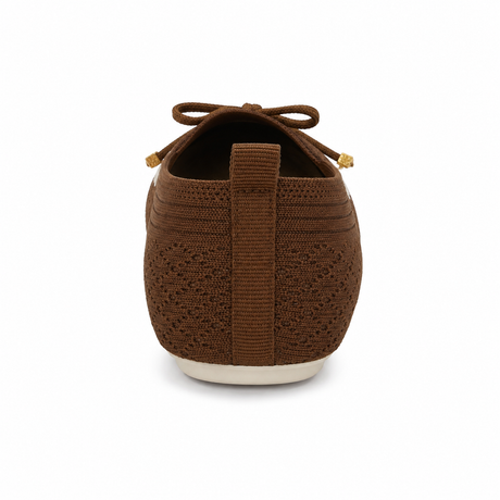 Women Knitted Bow Detail Loafers
