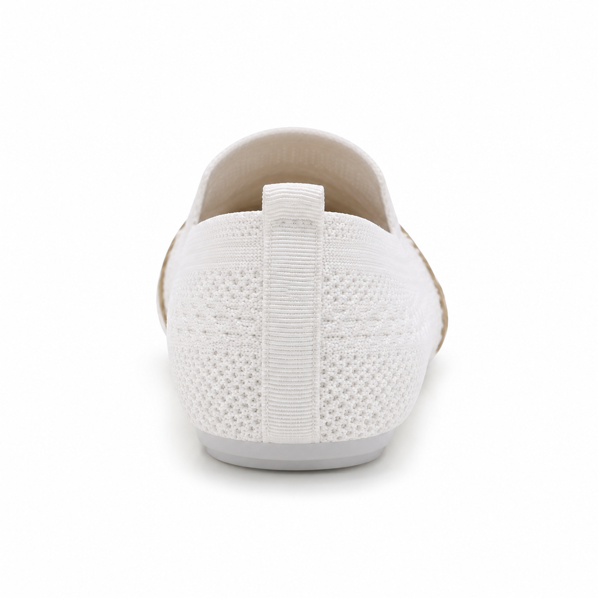 Women Knitted Stripe Detail Loafers