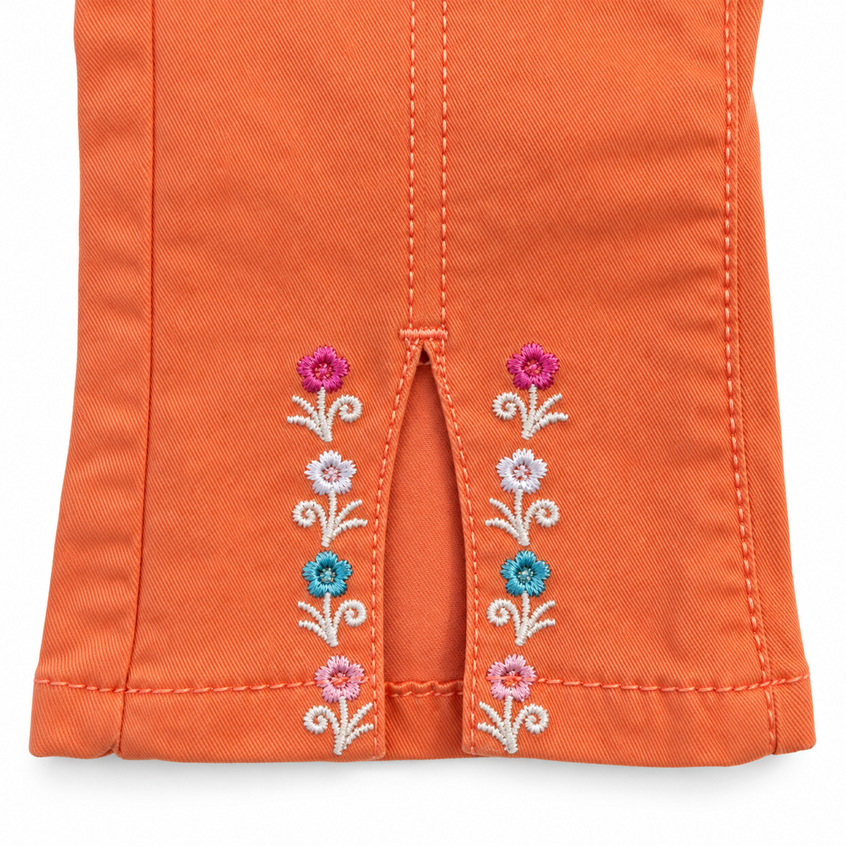 Floral Embroidered Pants