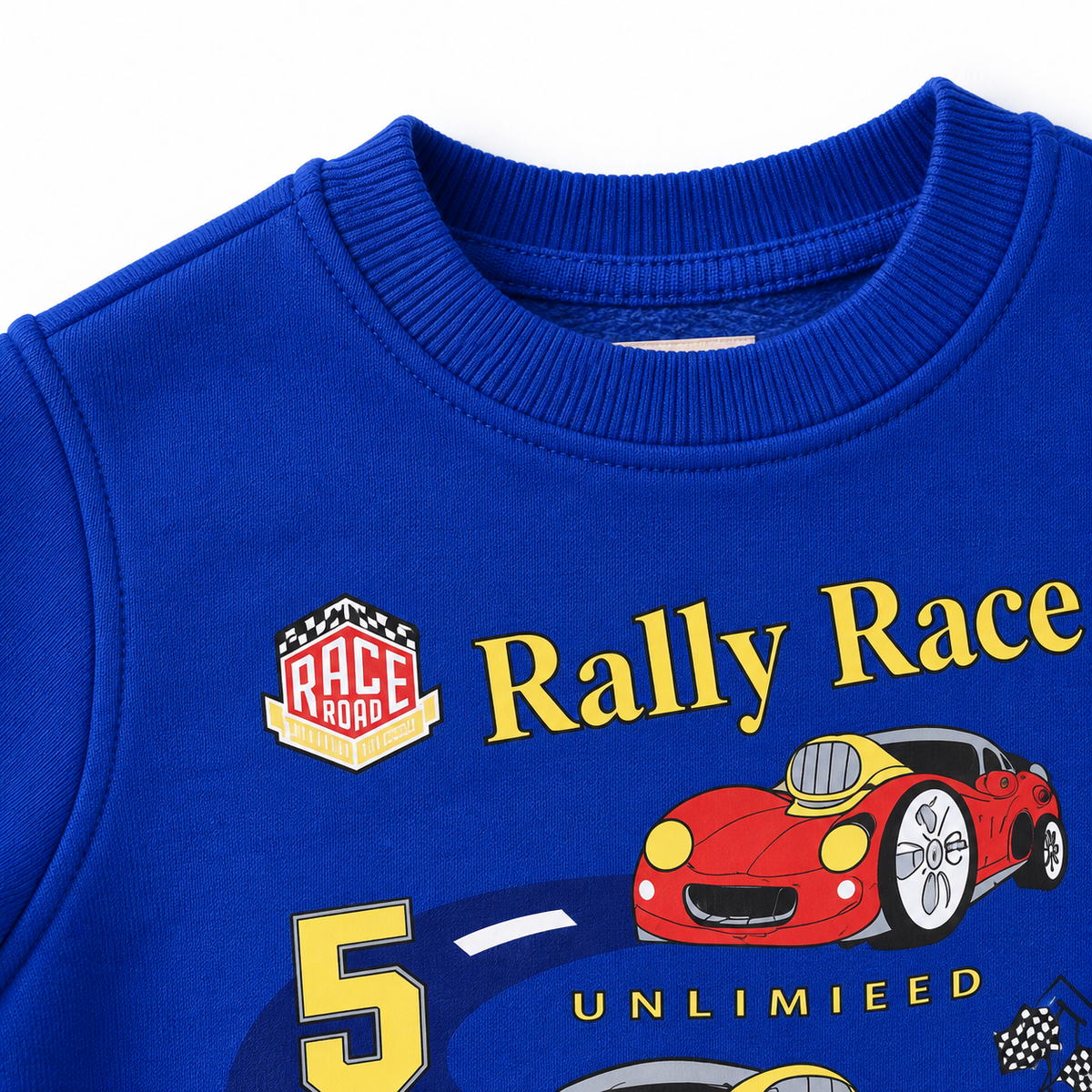 Racing Car Graphic Sweatshirt And Jogger Set