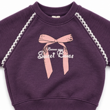 Bow Detail Sweatshirt And Jogger Set
