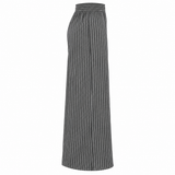 Striped Wide Leg Elastic Waist Pants