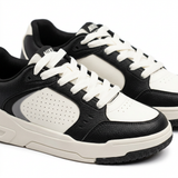 Court Sneakers With Perforated Side Panels