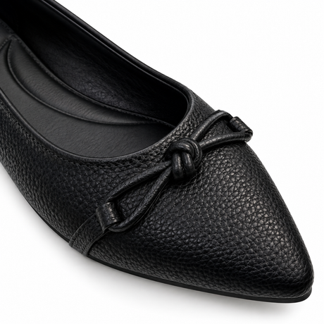 Bow Detail Pointed Toe Flats