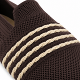 Women Knitted Stripe Detail Loafers