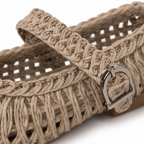 Women Woven Mary Jane Flats